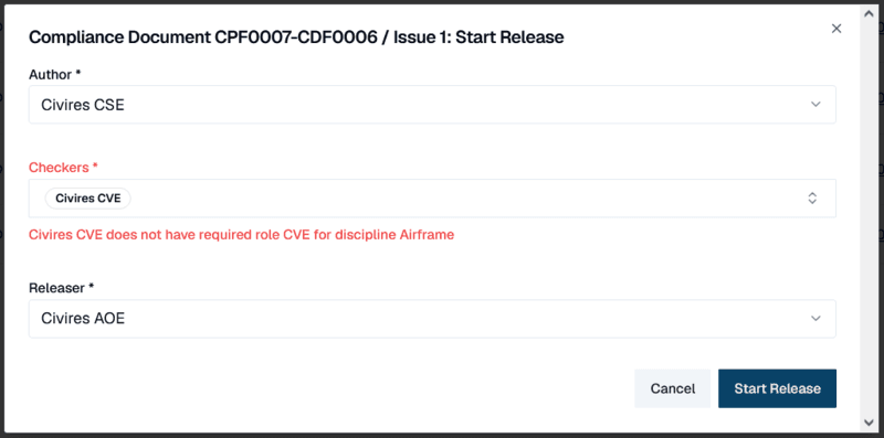 Document release with safeguards based on skills matrix